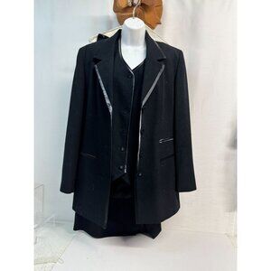 Womans 3 Piece Wool Skirt Suit-SZ 11-Preston and York--Stunning